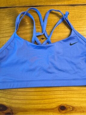 Nike Blue Strappy Back Sports Bra